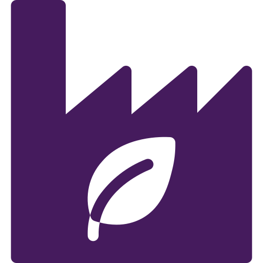 Eco factory icon